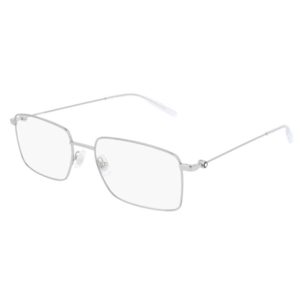 NEW MONTBLANC EYEGLASSES SILVER MEN EYEWEAR MONTBLANC MB0076O 006